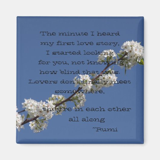 De minuut die ik hoorde mijn eerste liefdesverhaal magneet (Voorkant)