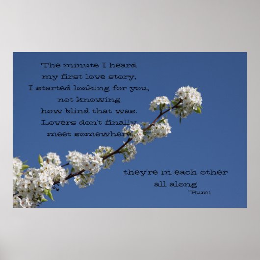 De minuut die ik hoorde mijn eerste liefdesverhaal poster (Voorkant)