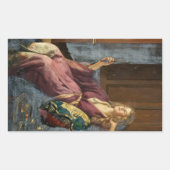 De Minx (door John Collier) Rechthoekige Sticker (Voorkant)