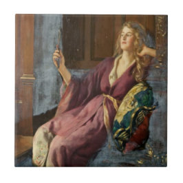 De Minx (door John Collier) Tegeltje