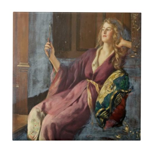 De Minx (door John Collier) Tegeltje (Voorkant)