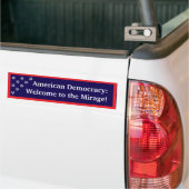 De Mirage: Amerikaanse Democratie Bumpersticker (Op Truck)
