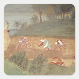 De Mirakels van de Sint-Karel van Assisi Vierkante Sticker