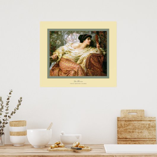 De Mirror~ Frank Bernard Dicksee Poster (Keuken)
