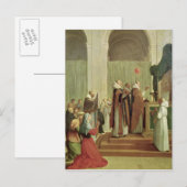 De mis van Sint-Maarten van Tours, 1654 Briefkaart (Voorkant / Achterkant)