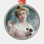 De Mischievous Puppy Metalen Ornament (Voorkant)