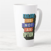 De mislukking is geen optie latte mok (Rechterhoek)