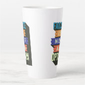 De mislukking is geen optie latte mok (Voorkant)