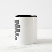 De mislukking is geen optie tweekleurige koffiemok (Center)