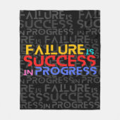 De mislukking is het Motivatie Citaat van het Succ Fleece Deken (Voorkant)