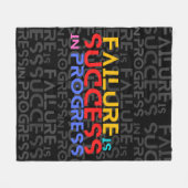 De mislukking is het Motivatie Citaat van het Succ Fleece Deken (Voorkant (Horizontaal))