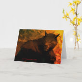 De mislukkingsWenskaarten van de weerwolf Kaart (Gele Bloem)