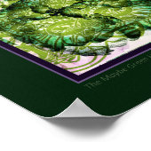 De misschien groene Hibiscus Poster (Hoek)