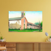 De missie San Francisco de Solano Canvas Afdruk (Insitu (Woonkamer))