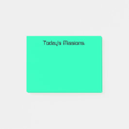 De missies van Turquoise Today Post-it® Notes
