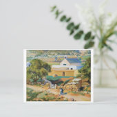 De Mission Church van Kenneth Miller Adams Briefkaart (Staand voorkant)