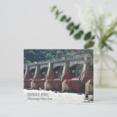 De Mississippi bij Dubuque Iowa Briefkaart (Staand voorkant)