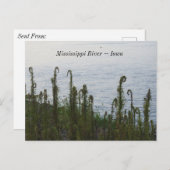 De Mississippi bij Dubuque Iowa Keepsake Briefkaart (Voorkant / Achterkant)