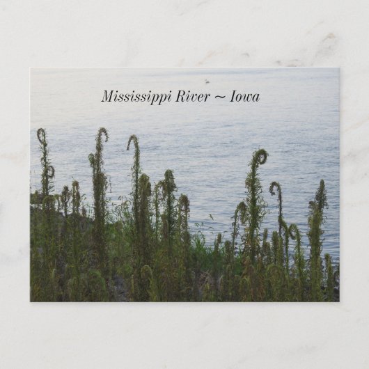 De Mississippi bij Dubuque Iowa Keepsake Briefkaart (Voorkant)