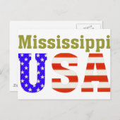 De Mississippi de V.S.! Briefkaart (Voorkant / Achterkant)