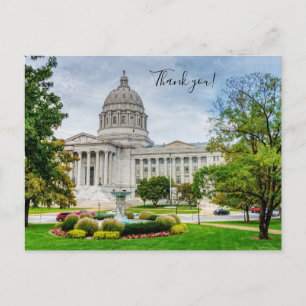 De Missouri Capitol Dank U Postkaart