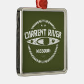 De Missouri Kayaking Metalen Ornament (Rechts)