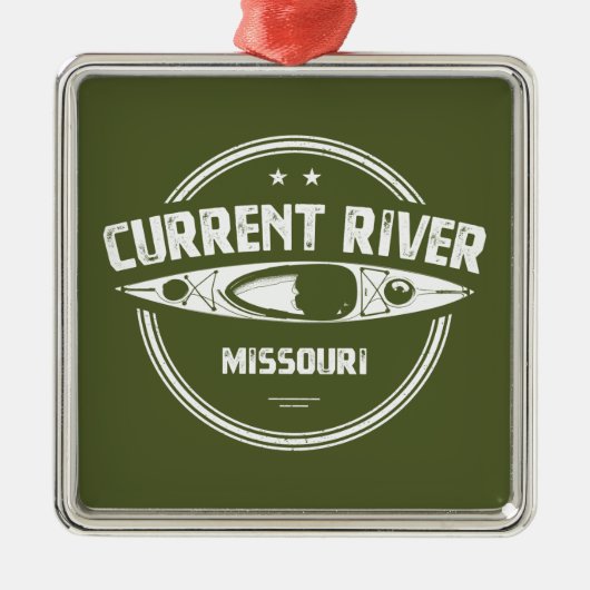 De Missouri Kayaking Metalen Ornament (Voorkant)