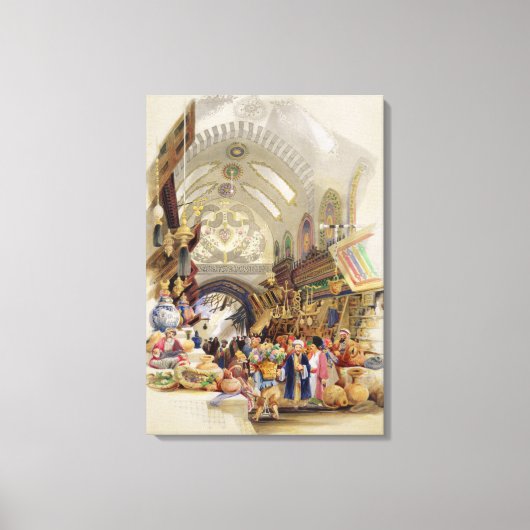 De Missr Tcharsky, of de Egyptische markt, in Cons Canvas Afdruk (Voorkant)