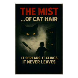 De Mist van Kattenhaar Horror Parodie Perfect Poster