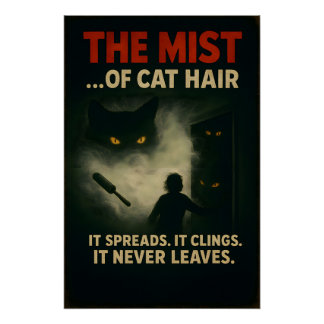 De Mist van Kattenhaar Horror Parodie Perfect Poster