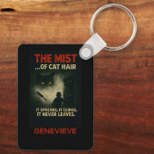 De Mist van Kattenhaar Horror Parodie Sleutelhanger (Achterkant)