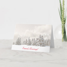 De mistige Kaart van de Kerstavond