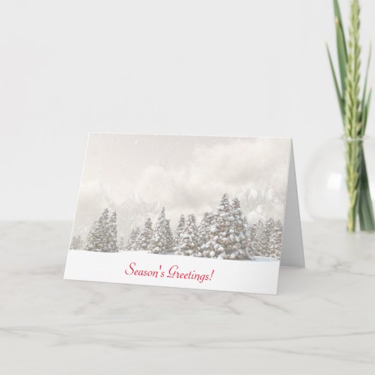 De mistige Kaart van de Kerstavond (Voorkant)