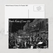 De mistische konijn Comus op parade,  post Briefkaart (Voorkant / Achterkant)