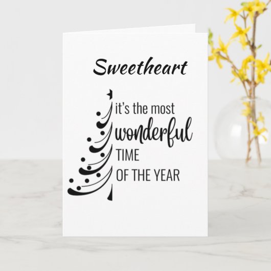 *DE MISTLETOE IS HONG EN KLAAR OM U DAAR TE ontmoe Kaart (Gele Bloem)