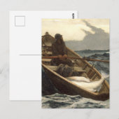 De mistwaarschuwing van Winslow Homer Briefkaart (Voorkant / Achterkant)