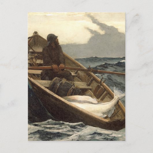 De mistwaarschuwing van Winslow Homer Briefkaart (Voorkant)