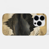 De Misty Mountain Black & Gold Case-Mate iPhone Case (Achterkant (horizontaal))