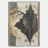 De Misty Mountain Black & Gold Deken (Voorkant Verticaal)