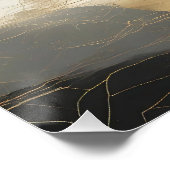 De Misty Mountain Black & Gold Perfect Poster (Hoek)