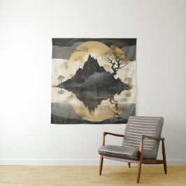 De Misty Mountain Black & Gold Wandkleed