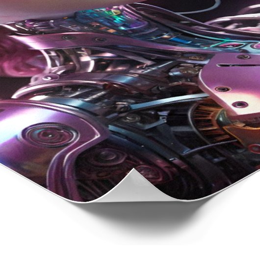 De mix van technologie en leven poster (Hoek)