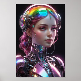 De mix van technologie en leven poster