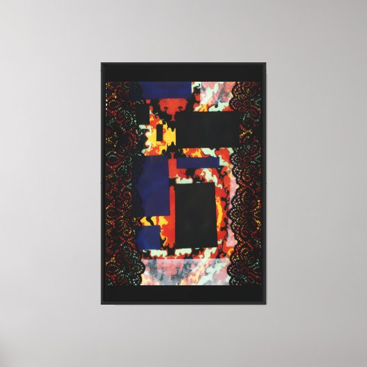 De Mixed Media Rijgbeugel Canvas Afdruk (Voorkant)