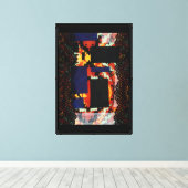 De Mixed Media Rijgbeugel Canvas Afdruk (Insitu (Houten vloer))