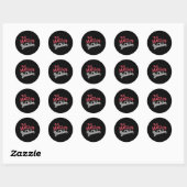 De Mixfather Muziekmixer Deejay DJ Muziekspeler D Ronde Sticker (Vel)