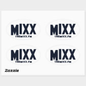 De MIXX-merknaam Ovale Sticker (Vel)