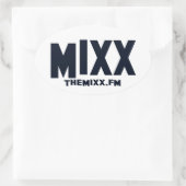 De MIXX-merknaam Ovale Sticker (Tas)