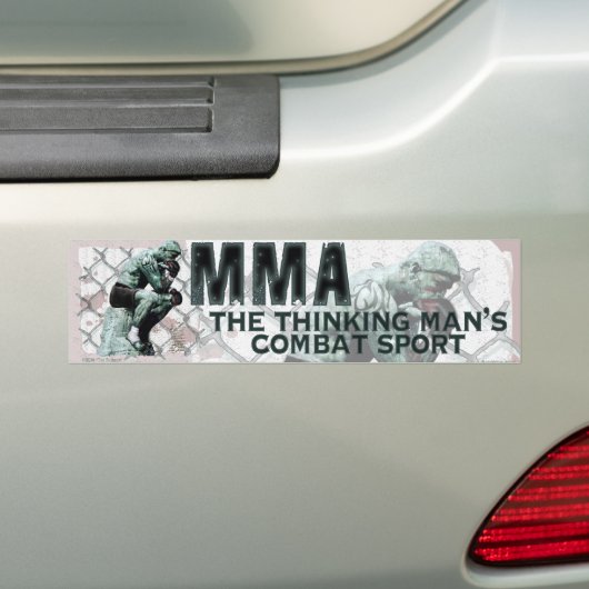 De MMA Thinker Bumpersticker (Op auto)