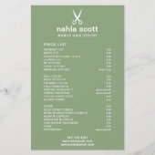 De Mobiele Groene Lijst van de Schaar van de Stijl Flyer (Voorkant)